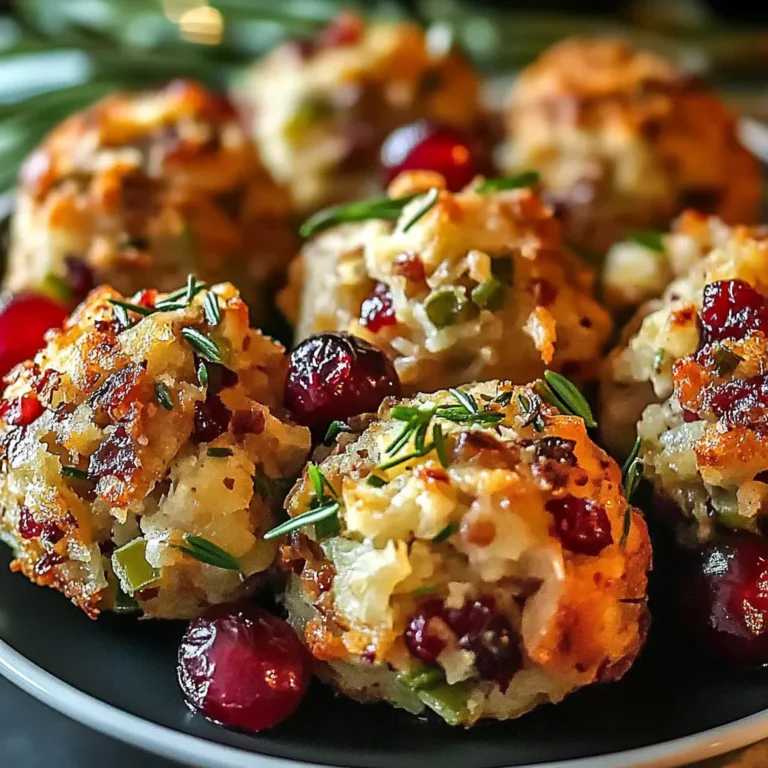 Cranberry & Turkey Stuffing Balls – The Holiday Bite Everyone Fights Over 🦃🍽️